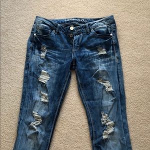 Holey denim jeans